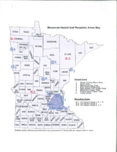 Mn Dhs Rrs Map MN Hazard & Reception Areas Map | Freeborn County Emergency Management